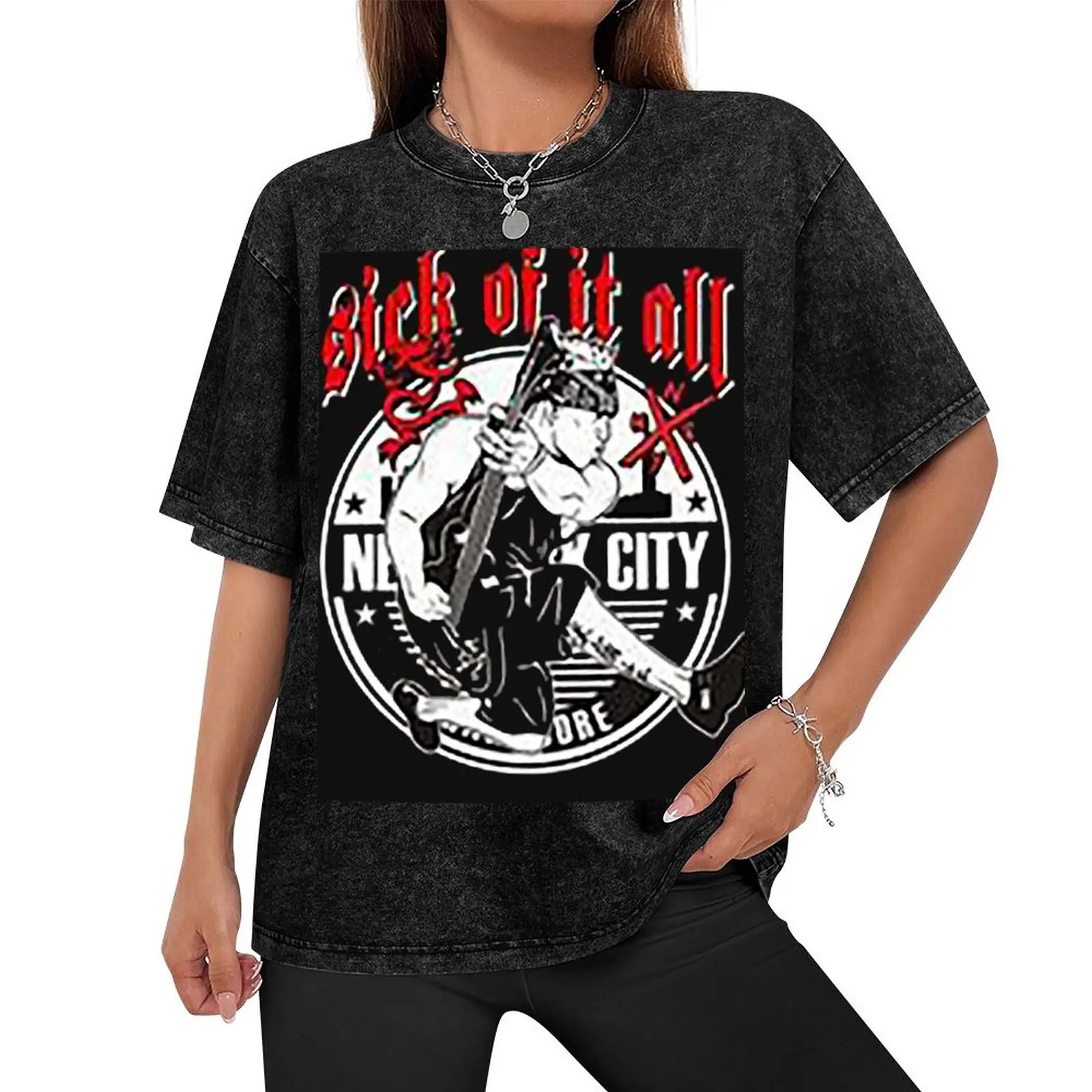 fans99 sick of it all T-Shirt man clothes graphic t shirt vintage cute clothes graphic t shirts outfits for men