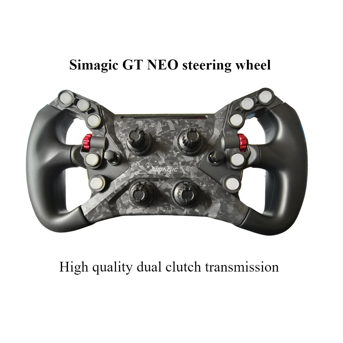 Simagic GT NEO 300mm diameter Steering Wheel Racing Wheel Racing Simulator with Dual Clutch for Sim Racing Games