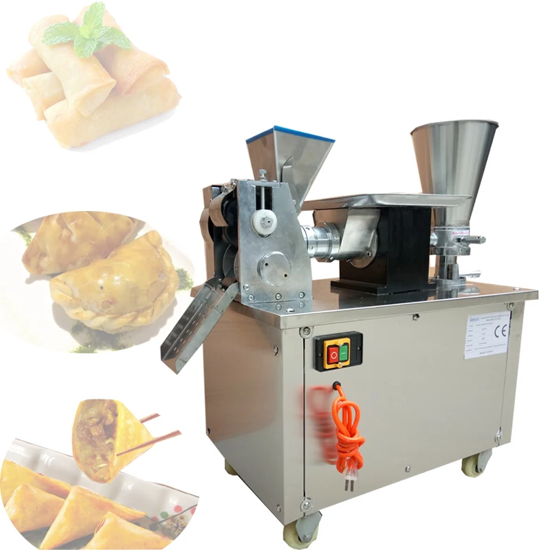 Automatic Samosa Machine Spring Roll Empanada Wrapper Bun Maker 110v/220v Dumpling Gyoza Wonton Making Machine