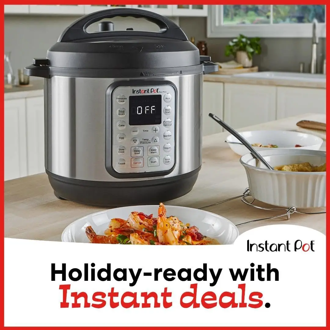 9-in-1 Electric Pressure Cooker, Slow Cooker, Rice Cooker, Steamer, Sauté, Yogurt Maker, Warmer & Sterilizer