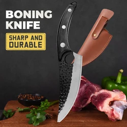 6inch Boning Knife Japanese Chef Knife Sharp Perforated Blade Rosewood Non-slip Handle Kitchen Cleaver for Fish Poultry Chicken