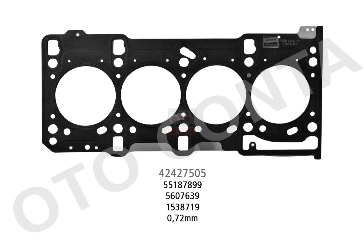 Store code: 42427505 for cylinder cover gasket 04 ALB-DBL-G.PNT-FRNO-LNA 1.3mjet * Z13DTH *