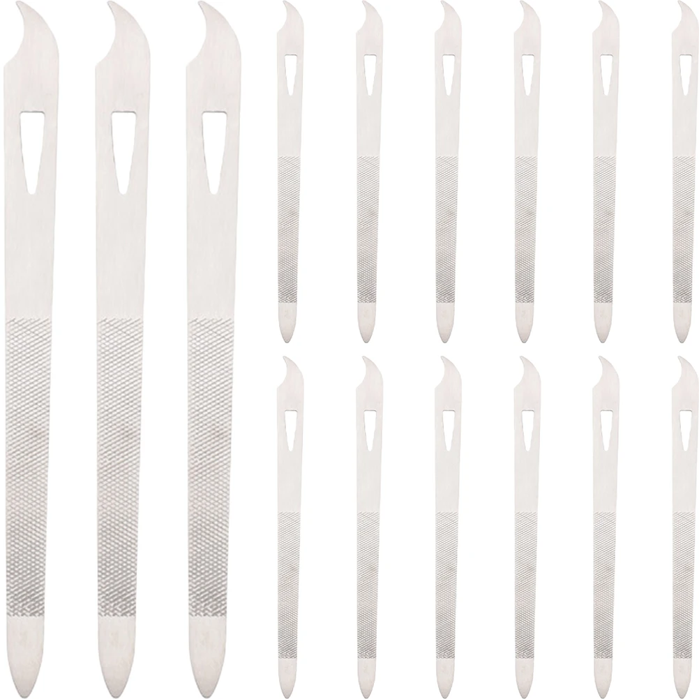 15個のマニキュアファイルセット 高品質合金ネイルバッファーで滑らかな爪磨きとエッジトリミングが可能 家庭やサロンに最適