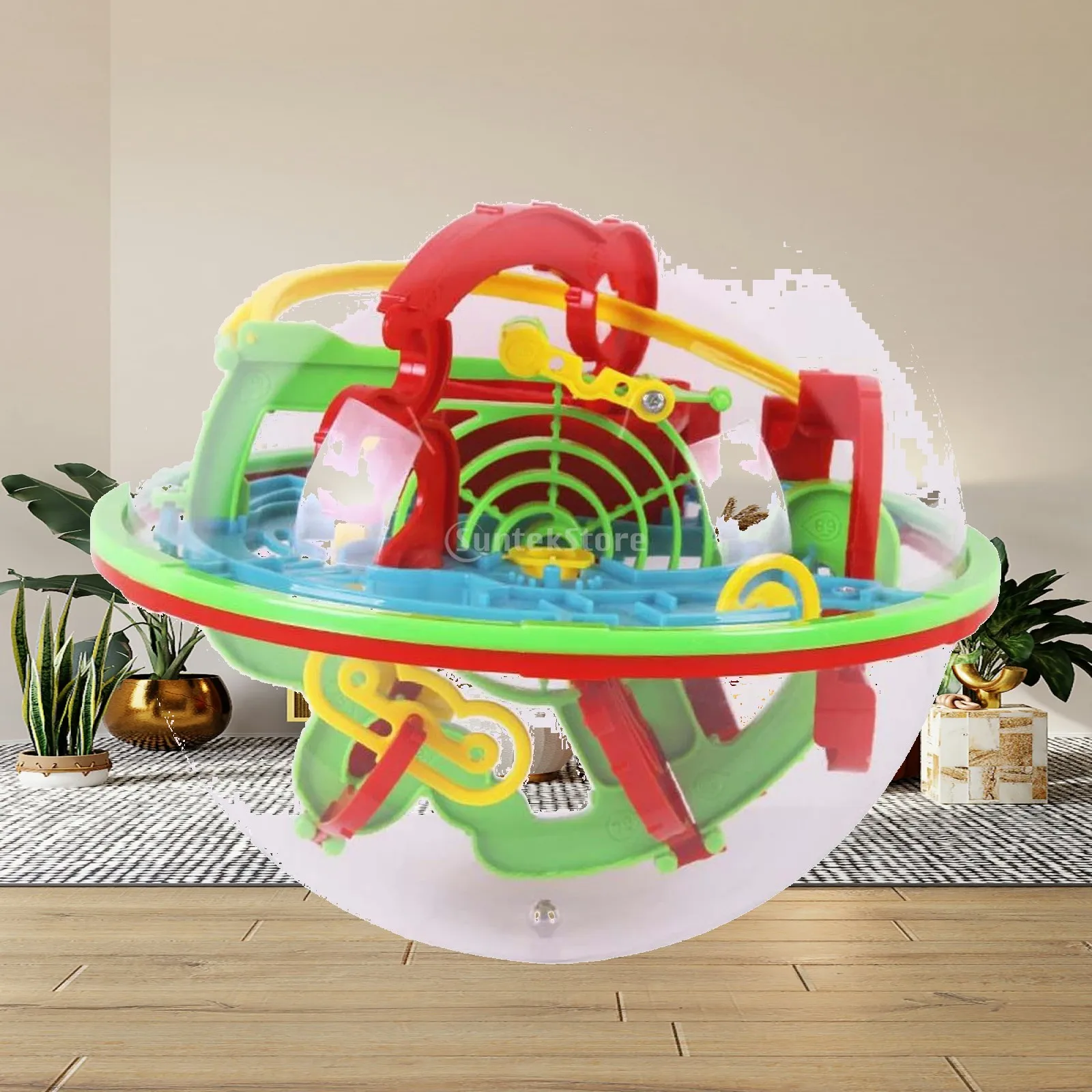 Kids Brain Development Toys 3D Labyrinth Ball 100 Barriers Puzzle Game for Children Educational Learning Activity