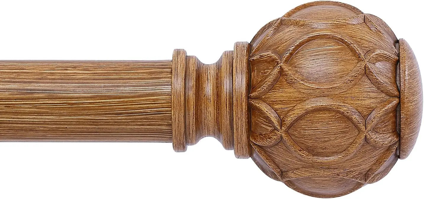 

Регулируемые карнизы под дерево 72-144 дюйма, прочные деревенские карнизы в стиле фермерского дома для окон