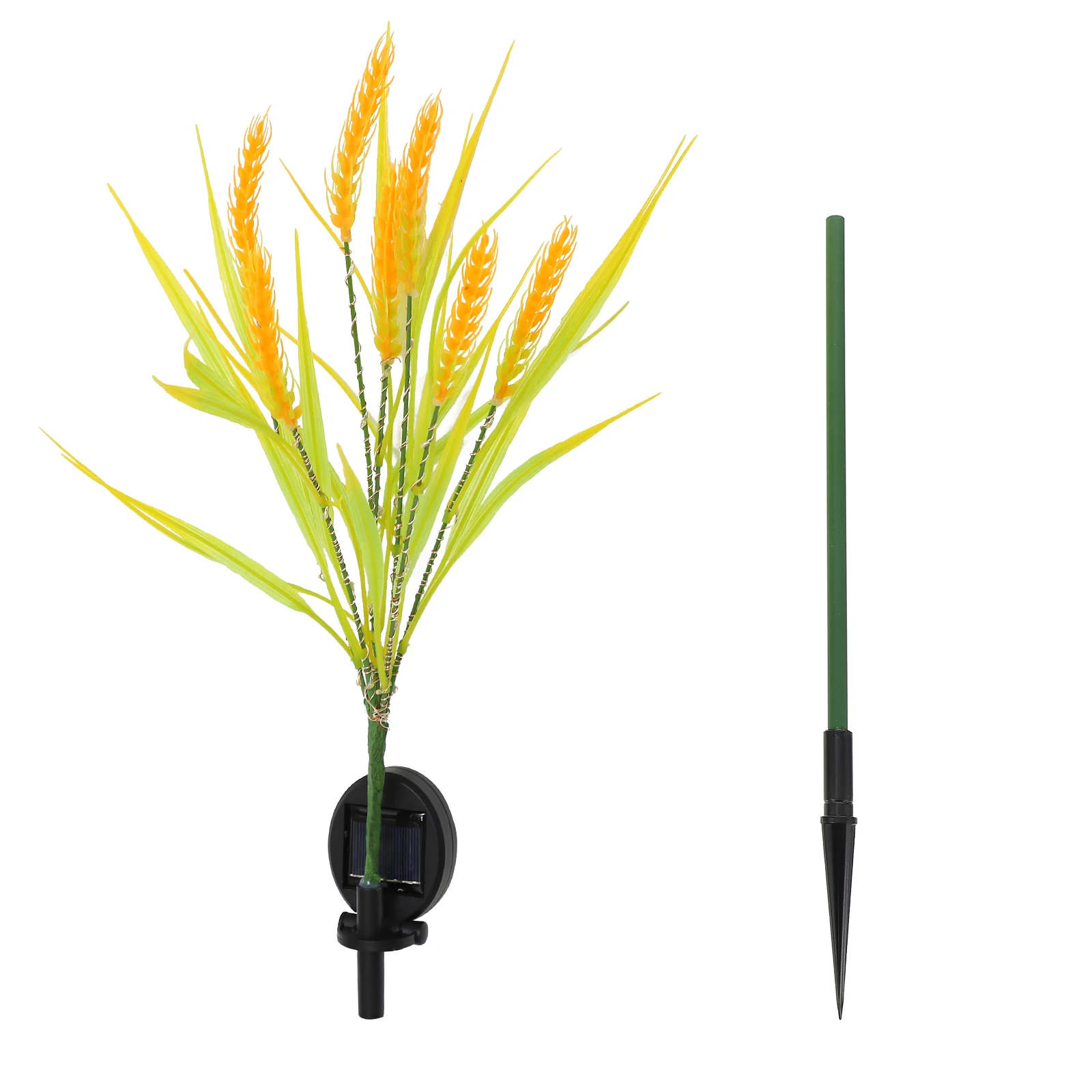 

Solar Lights Landscape Ornament Yard Sun Lamp Patio Wheat Yellow Pathway Waterproof