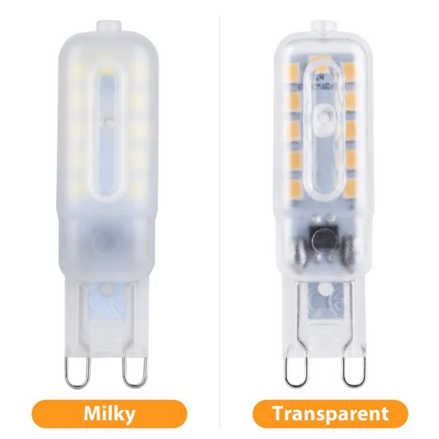 5Pcs AC220V LED G9 Light Dimmable bulb 3W 5W SMD 2835 Spotlight For Crystal Chandelier Replace 20W 30W Halogen Lamp Lighting