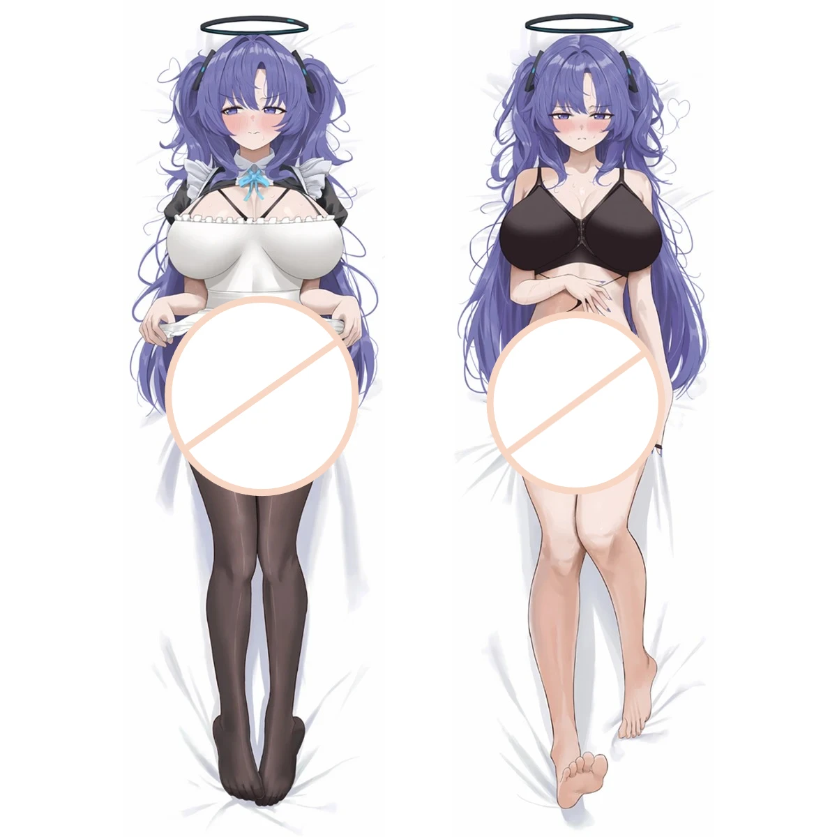 

Чехол Hayase Yuuka Dakimakura в стиле аниме, синяя девушка для взрослых Waifu, длинная плюс наволочка