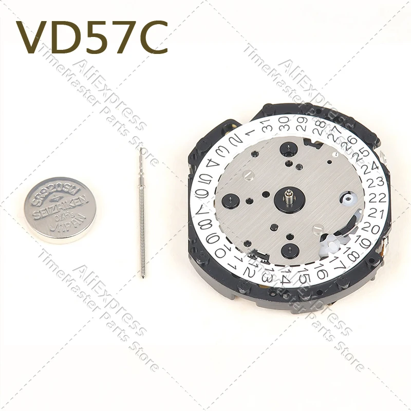 Original Japanese Movement VD57C Multifunction Quartz Movement vd57 6 Hands 6.9.12 Small Seconds New Watch Accessories