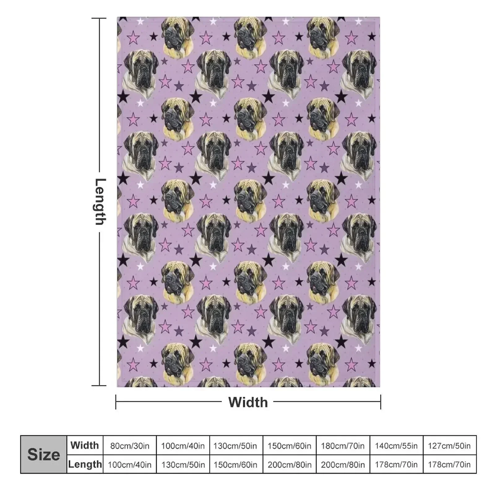 Mastiff (English) - Pink Throw Blanket blankets ands Bed Quilt Flannels Single Soft Plush Plaid Blankets