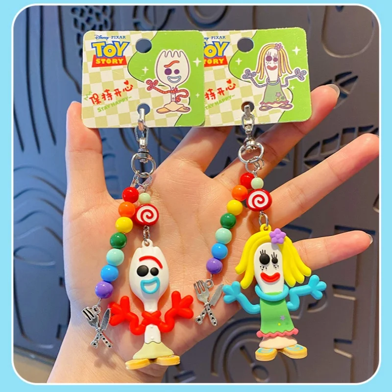 Official Toy Story Forky Series Pendant, Cute Funny Doll Bag Charms, Car Keychain For Gifts view 3