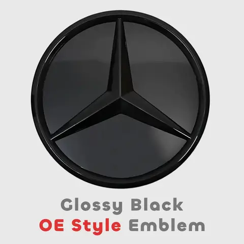 메르세데스 W176 W246 W205 W212 W207 W217 W251 R231 W166 X166 X156 X204 W206 W464 X254용 프론트 그릴 스타 OE 스타일 엠블럼