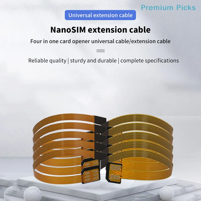 portableNano 4FF Sim card Converter FPC Extension Cable to Nano 4FF Micro 3FF Standard 2FF Sim Usim Card Adapter Conversion Line