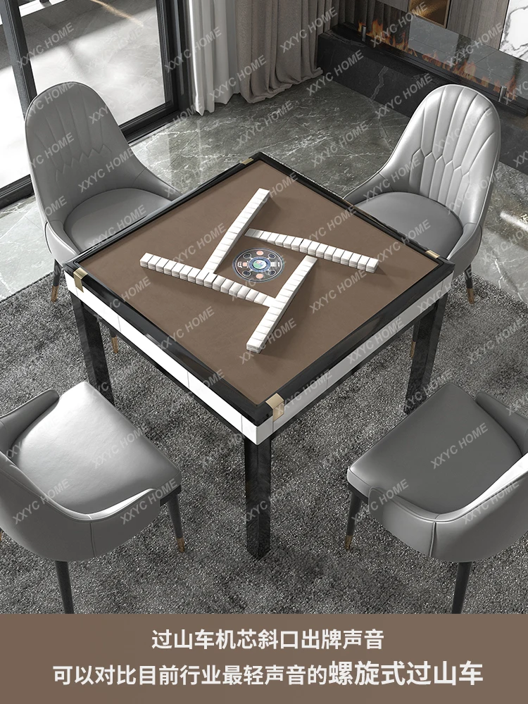 Third-Generation Spiral Roller Coaster Folding Heating Dining Table Dual-Purpose Bass Mahjong Table