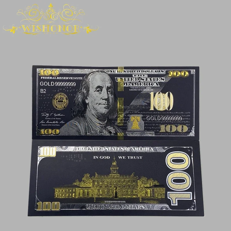 All Style America 100 Dollar Banknote New 100 Dollar in 24k Gold Plated For Collection