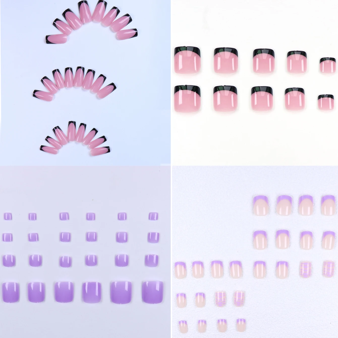 288PCS-Hand en voedsel ballerina nepnagels - Zijn verschillende stijl nepnagels laten uw vingers lang en stijlvol uitzien