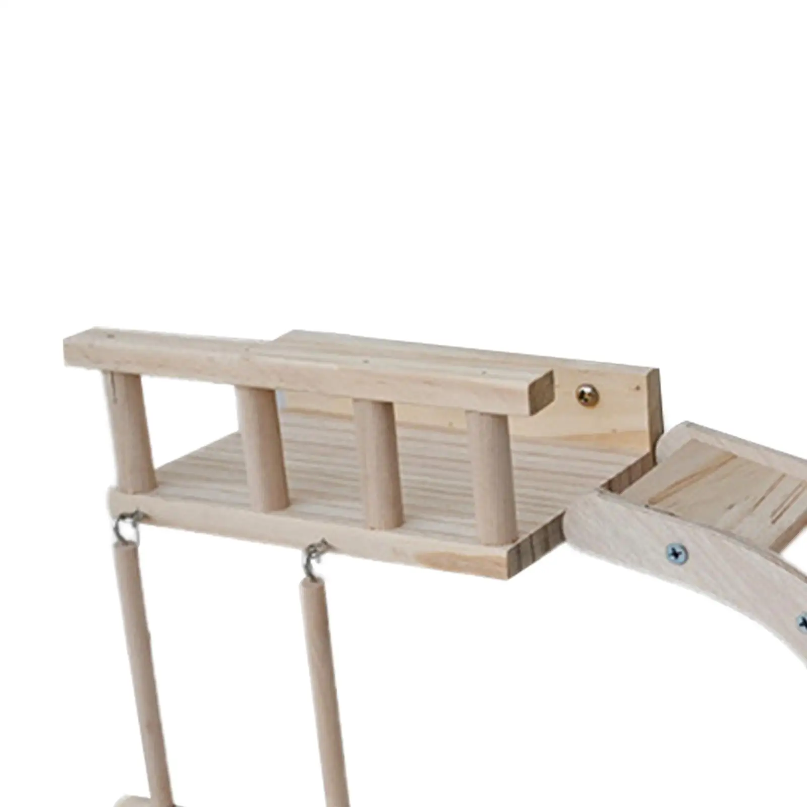 Posatoio per pappagalli in legno facile da installare accessori per gabbie gabbia per uccelli giocattolo multifunzione per parrocchetto criceto Lovebird Bluebird Exercise