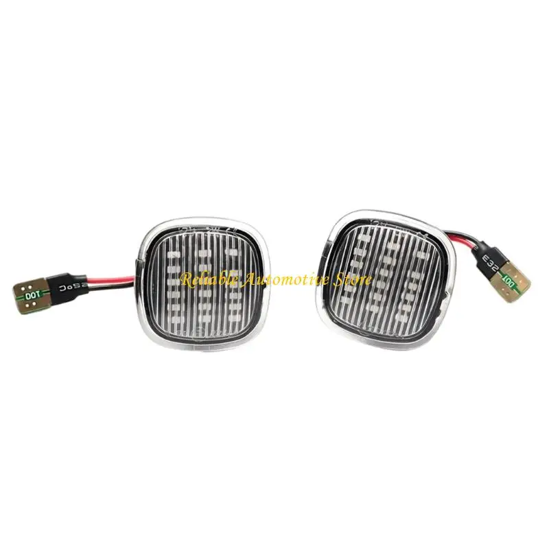 M68B 2PCS Automotive Clear Lens Lights for Multiple Models Easy Installation