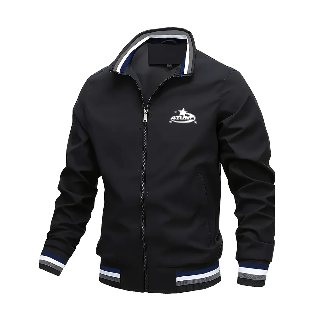 

Spring and Autumn New Men's Fashionable Casual Baseball Pilot Jacket, Trendy Long-sleeved Zipper Outdoor Sports Jacket
