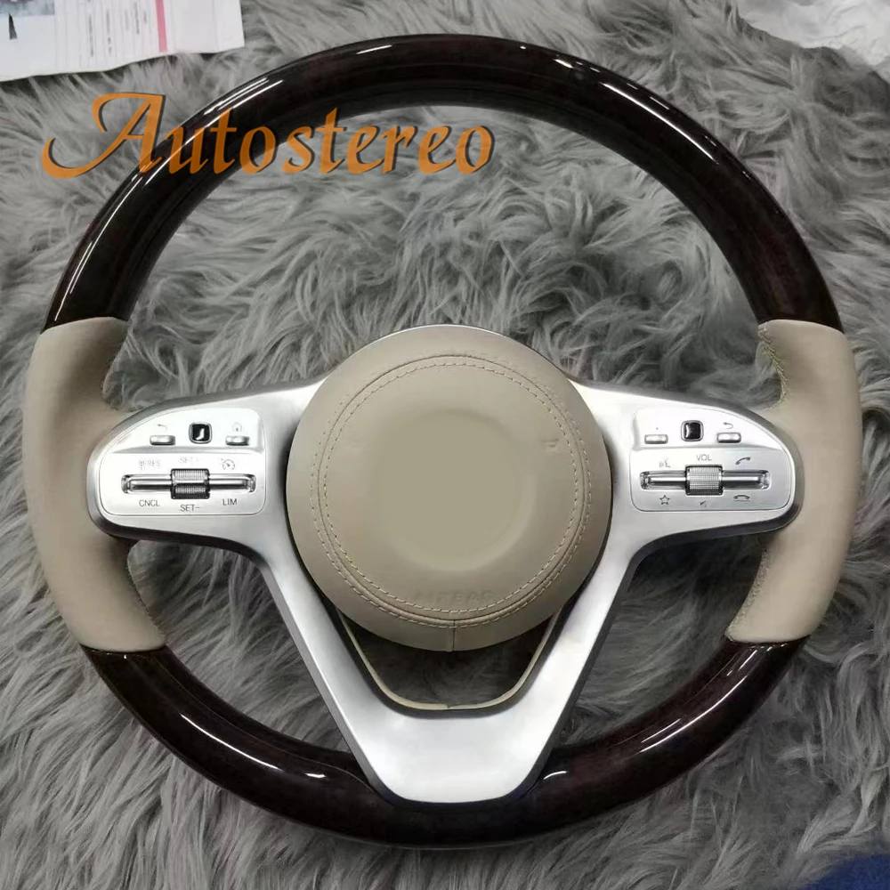 

Car Steering Wheel New Upgrade For Mercedes Benz S Class W221 W222 Carbon Fiber Suitable Leather Retain Heating Vibration Plug