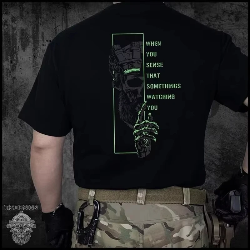 2026 Explorer Outdoor Family Matching Print T‑Shirt Adults Kids Tactical Style Graphic Loose Short Sleeve Casual Street Tee