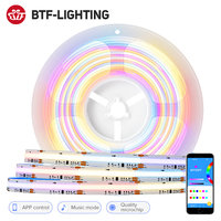 Smart Bluetooth SPI FCOB RGB LED Strip Kit DC24V 720 LEDs WS2811 RGBIC Addressable Pixels FOB COB Lights