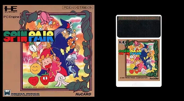 16bits PC Engine HU-CARD : SPIN PAIR ( Versi Jepang!! )
