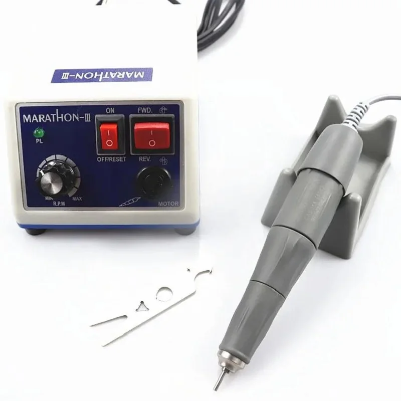 STRONG 210 Dental Lab Micromotor Machine N3 + PRO 105LN 50000RPM Handpiece Straight Contra Angle Handpiece