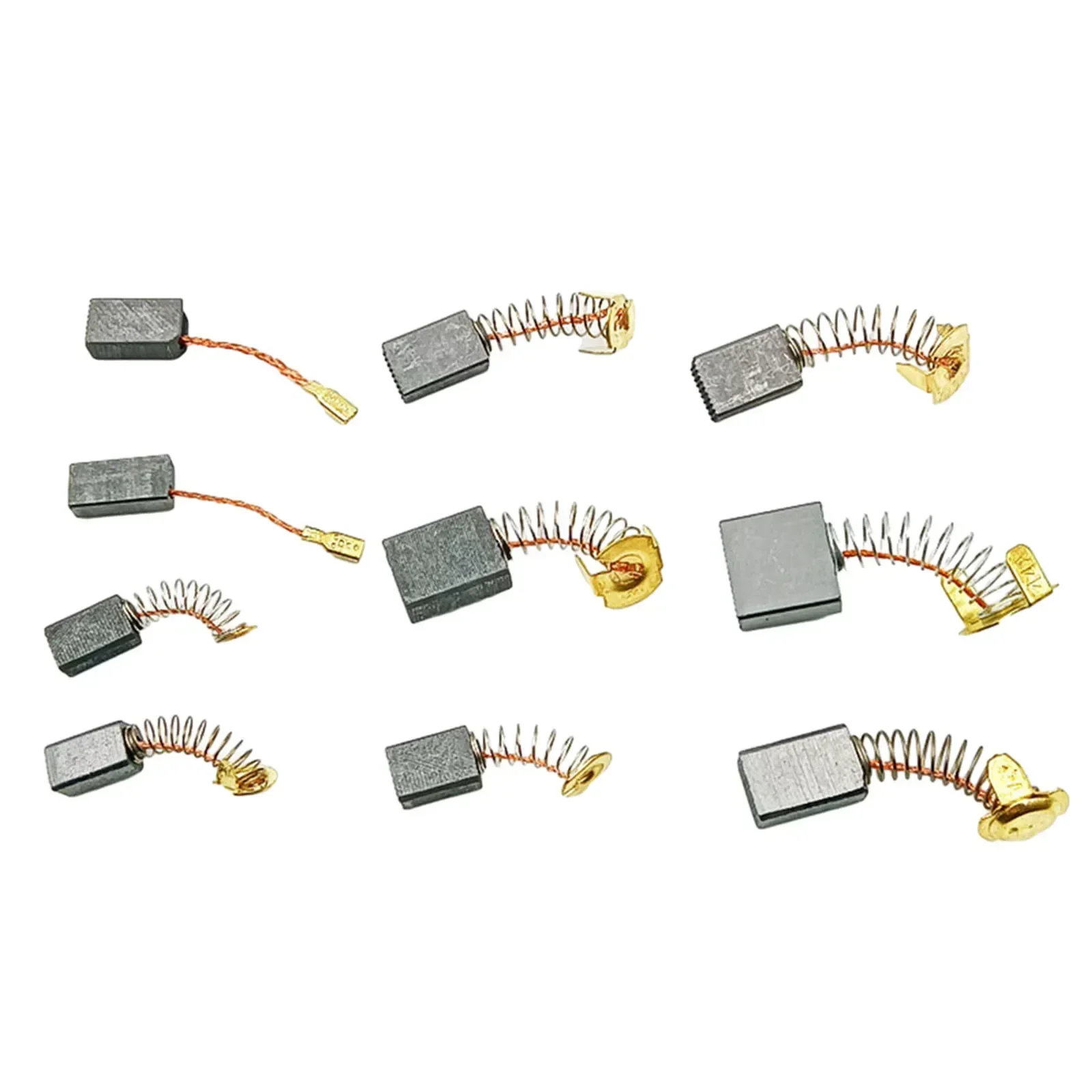 Spazzole di carbone Spazzole di carbone Sostituisci le parti di ricambio Motore di 10 dimensioni 20 pezzi Spazzole di carbone per seghe circolari per elettroutensili