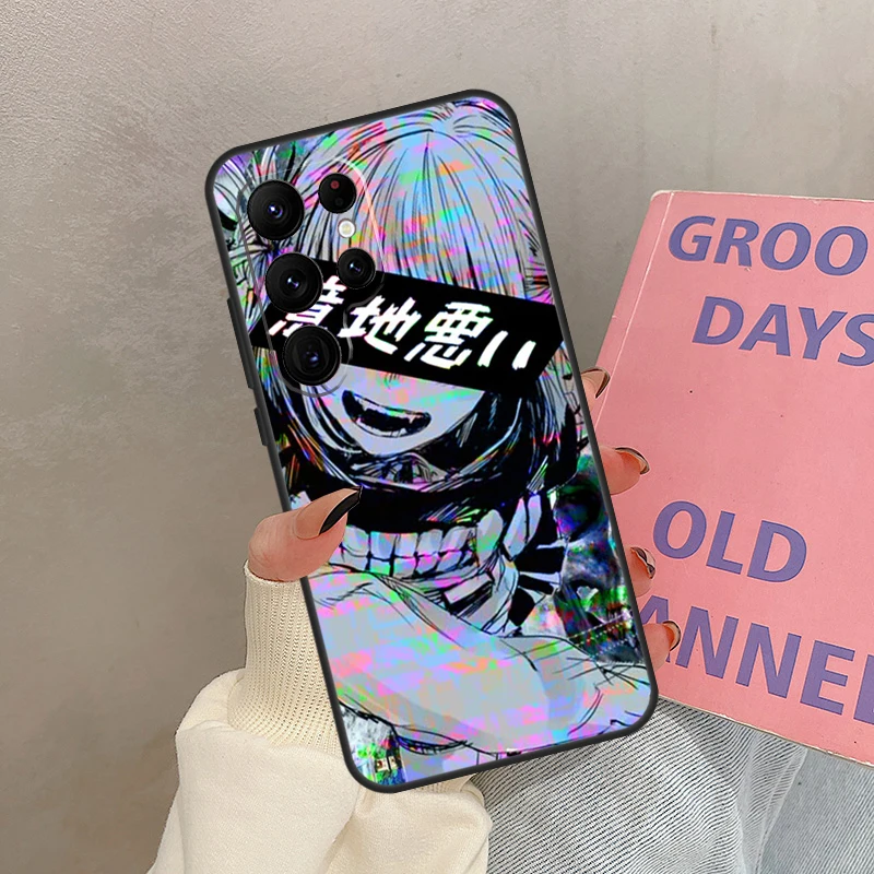 Trieste Japanse Anime Esthetische Case Voor Samsung Galaxy S24 Ultra S20 S21 S22 S23 S25 Ultra S9 S10 Plus S25 FE Cover Coque