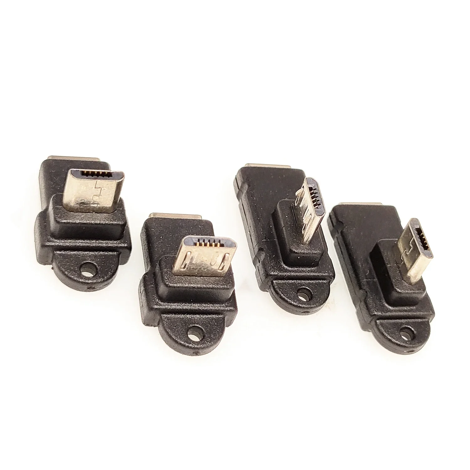 Micro USB data adapter male female USB connector, female male 5-pin Micro USB connector, left and right corners, 90 degrees