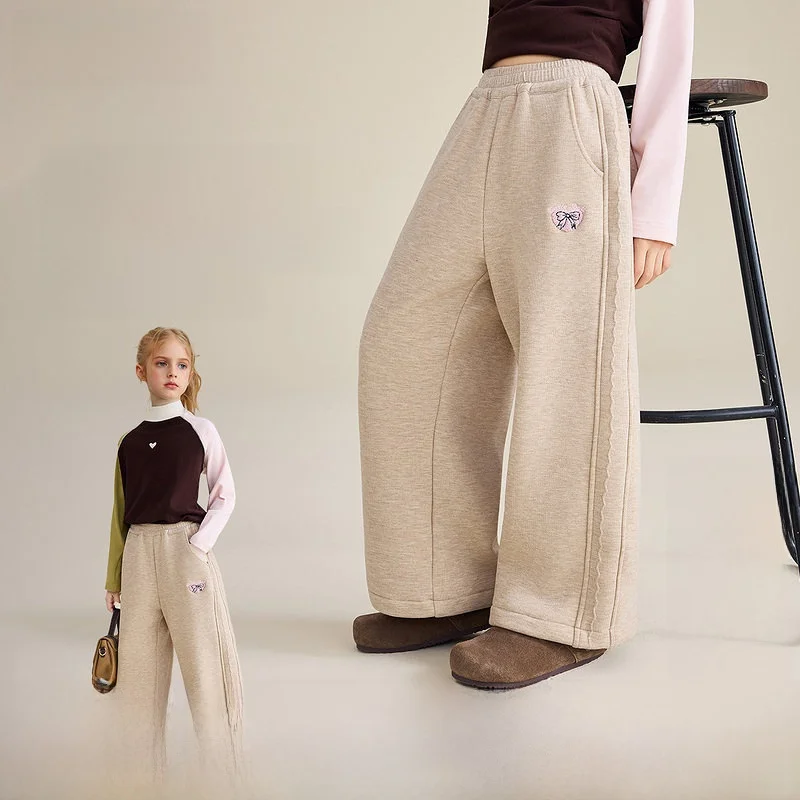 warm-casual-children's-pants-for-girls-winter-new-arrival-ask-junior-long-pants-polyester-viscose-nylon-spandex-elastic-waist