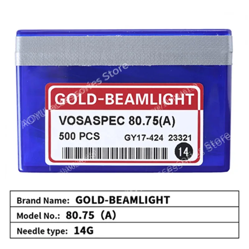 Imagem -03 - Gold-beamlight Agulhas de Gancho Pequeno para Máquinas de Tricô Chinesas Computadorizadas Voaspace 14g 14g 500 Pcs