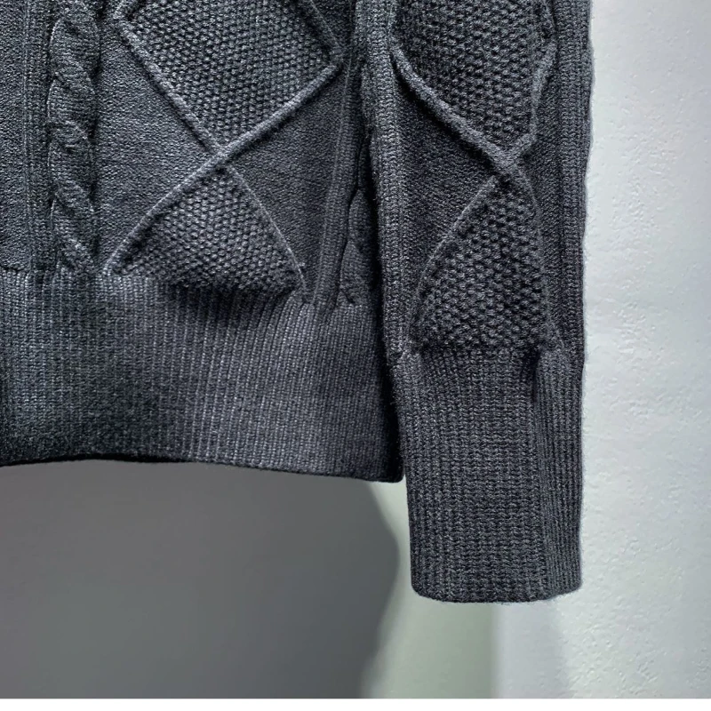 Business Casual Men's 2024 Spring Autumn New Splicing Stand Collar Button Fashion Solid Color All-match Loose Long Sleeve Top