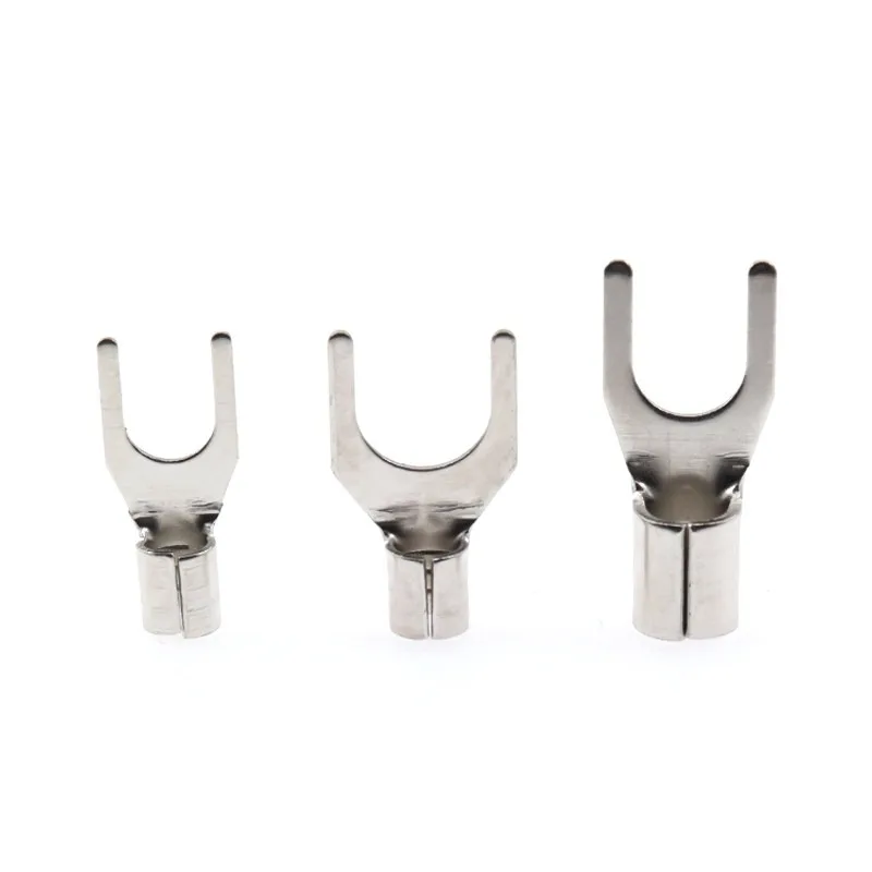 SNB Cold Press Terminal Bare U-Shaped Y-Joint 0.5-6mm² SNB1.25/3.5/5.5 Tinned Pure Copper