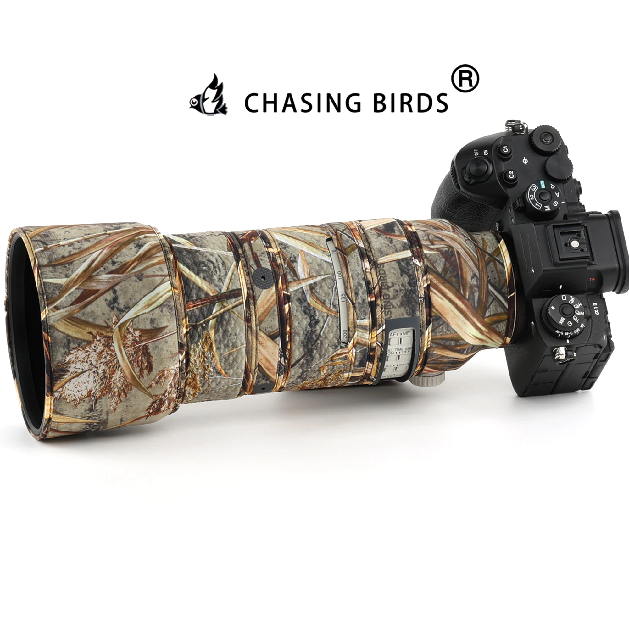 CHASING BIRDS Ver.IV Lens Camouflage Coat for SONY FE 70-200mm F2.8 GM OSS II Waterproof and Rainproof Lens Protective Cover