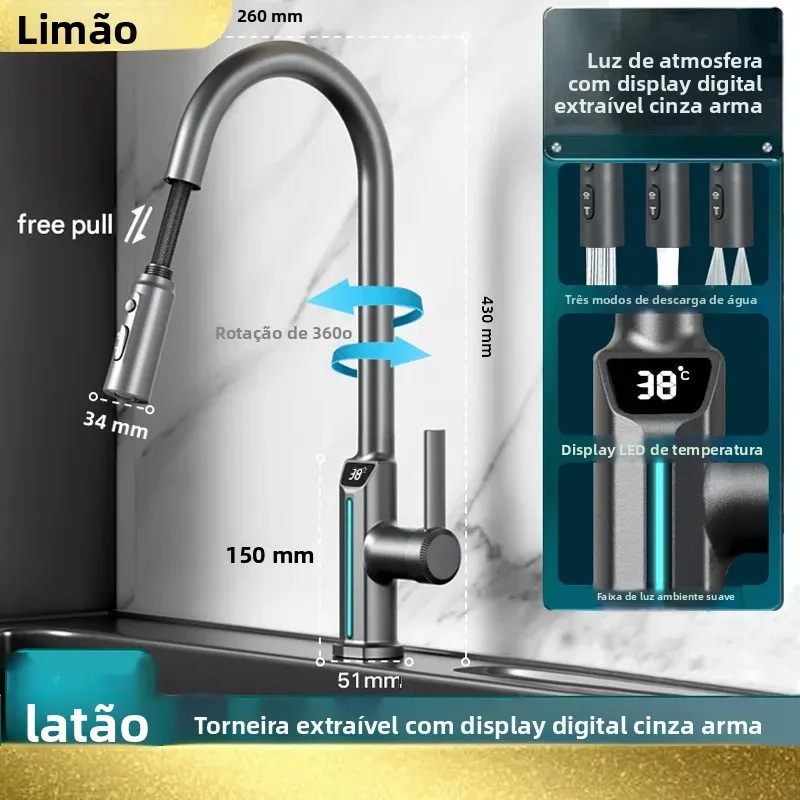 gun-gray-led-waterfall-faucet-with-digital-temperature-display-pullable-kitchen-bathroom-sink-mixer-hot-cold-water-basin-faucet