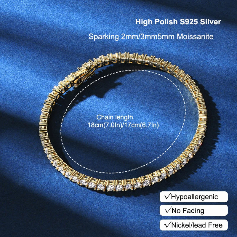 Thumbnail 2 - #9 New Moissanite Bracelets Arrivals