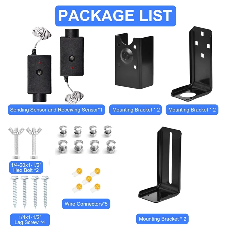

A23P 41A4373A Garage Door Safety Sensor For Liftmaster & Chamberlain Openers Sensor And Bracket