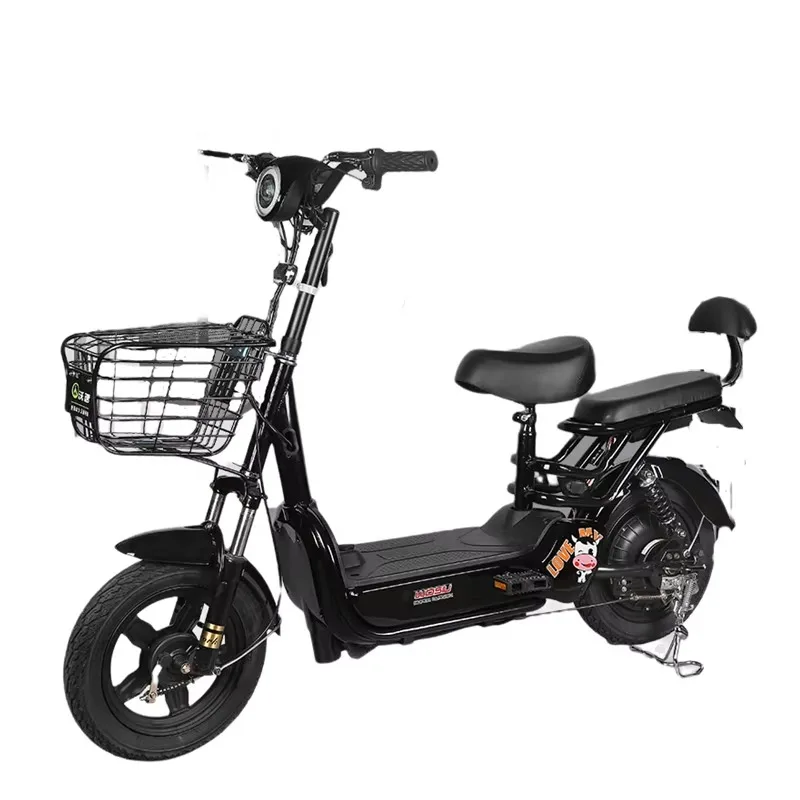

2025 New Style China Wholesale Cheap Two Seat Electric Bike Bicycles Drum Brake Electric Scooter With Seat