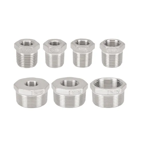 Imagen 2 del producto 1/8 ""1/4"" 3/8 ""1/2"" 3/4 ""1"" NPT rosca macho a hembra 304 casquillo reductor de acero inoxidable conector reductor de instalación de tubería