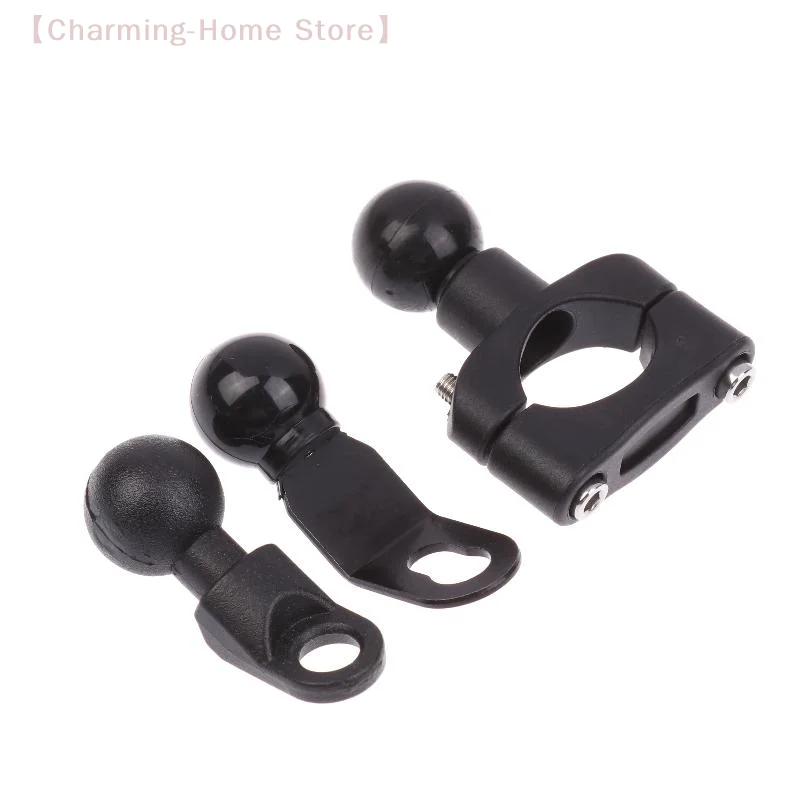 【M】1 Set 2.3cm Ball Clamp Bracket For Motorbike Phone Holder PJ10/PJ13/PJ18 Motorcycle Handlebar Mount Base Kit Accessories