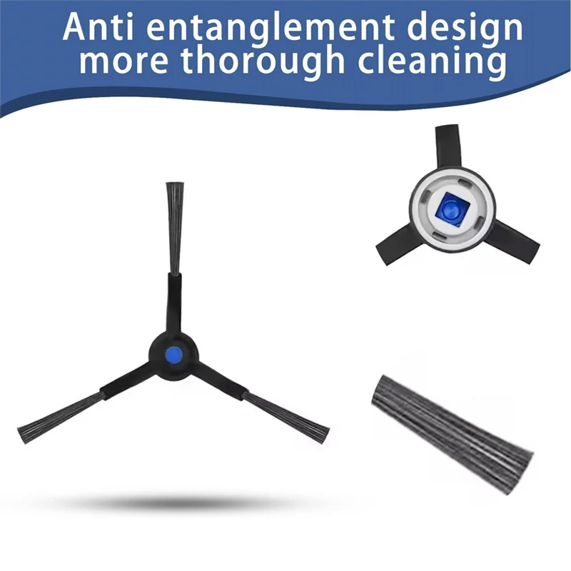 에코백스 X8 Pro 옴니/이디 S14 플러스 진공청소기 부품용 A006-액세서리 키트 (메인 브러시, 사이드 브러시, 필터, 롤러, 걸레, 먼지 봉투 포함)