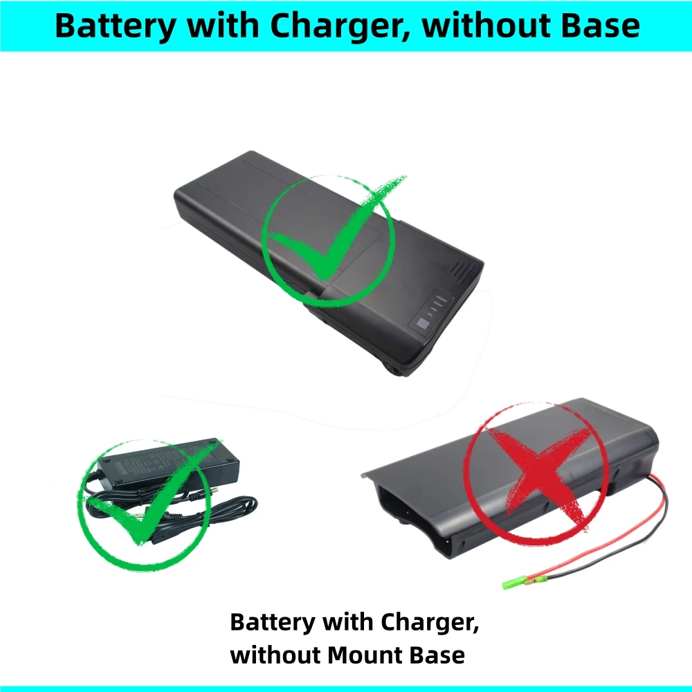 Bagage Achterrek E-bike Batterij 36V 7.8Ah 8.7Ah 10Ah 10.4Ah 12.8Ah 14Ah 24V voor Pedaal Uptown ELC Vintage Cruiser E-bike Batterij