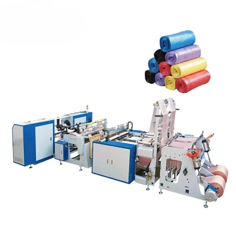 Heavy Duty Garbage Bag Production Machine Featuring Auto Coreless Rewinding High Capacity Commercial Waste Bag Equipment Lines