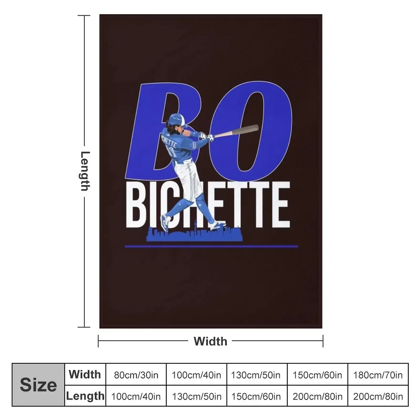 Bo Bichette Caricature Throw Blanket Vintage Designers Luxury Thicken Blankets