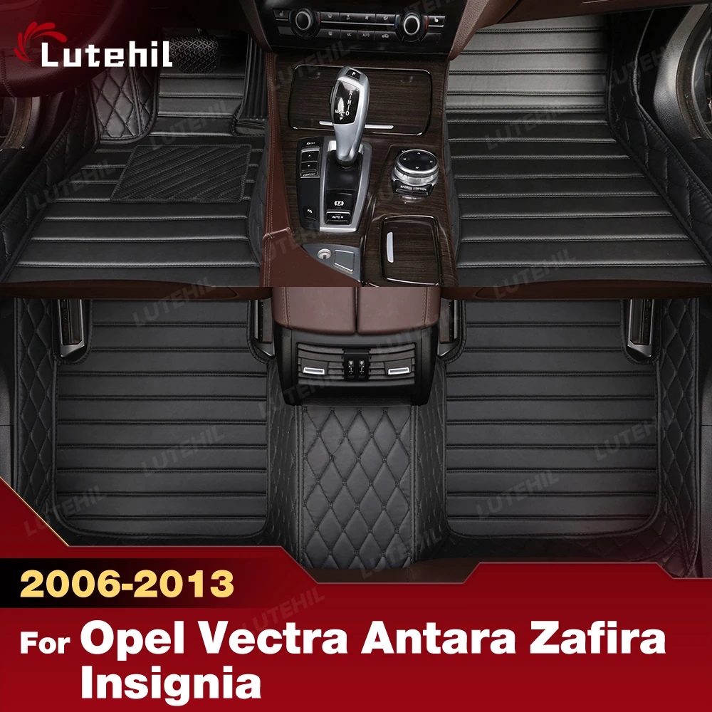 

For Opel Vectra Antara Zafira Insignia 5 Seats 2006-2013 Floor Mats Fit Leather All Weather Liner Set for Interior Protection