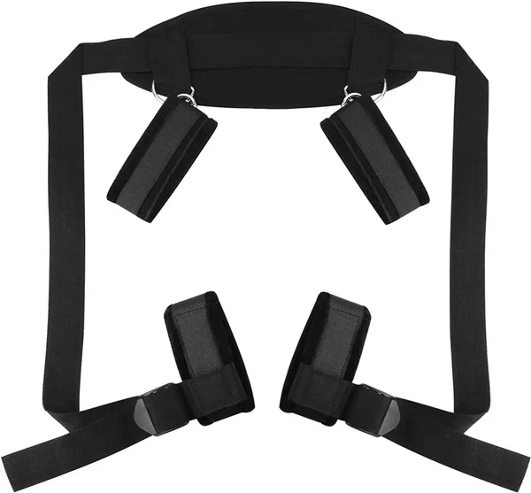 

Double Couple BDSMS Bed Restraints Kit Wrist Leg Restraint System Hand & Ankle Cuff Bed Restraints