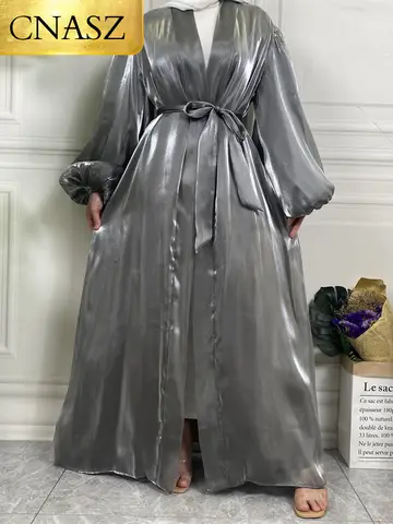 Hot Selling Muslim Evening Abaya Eid Dress For Women Moroccan Caftan Party Turkish Kimono Kaftan Dubai Luxury Fashion Long Robe