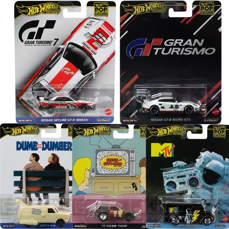 

Hot Wheels 1/64 HDX63-C Pop Culture Series NISSAN GT-R NISMO GT3 SKYLINE GT-R (BNR34) Car Model Diecast Vehicle Collect Kid Toys